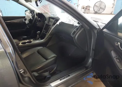 2016 Infiniti Q50 3.0T Red Sport 400 z USA, uszkodzony, nr VIN JN1FV7AR2GM450739